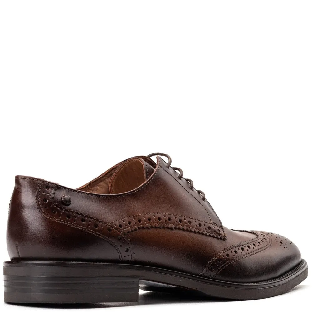 Pocket Waxy Brogue Shoes Brown sold by Base London product image thumbnail 3