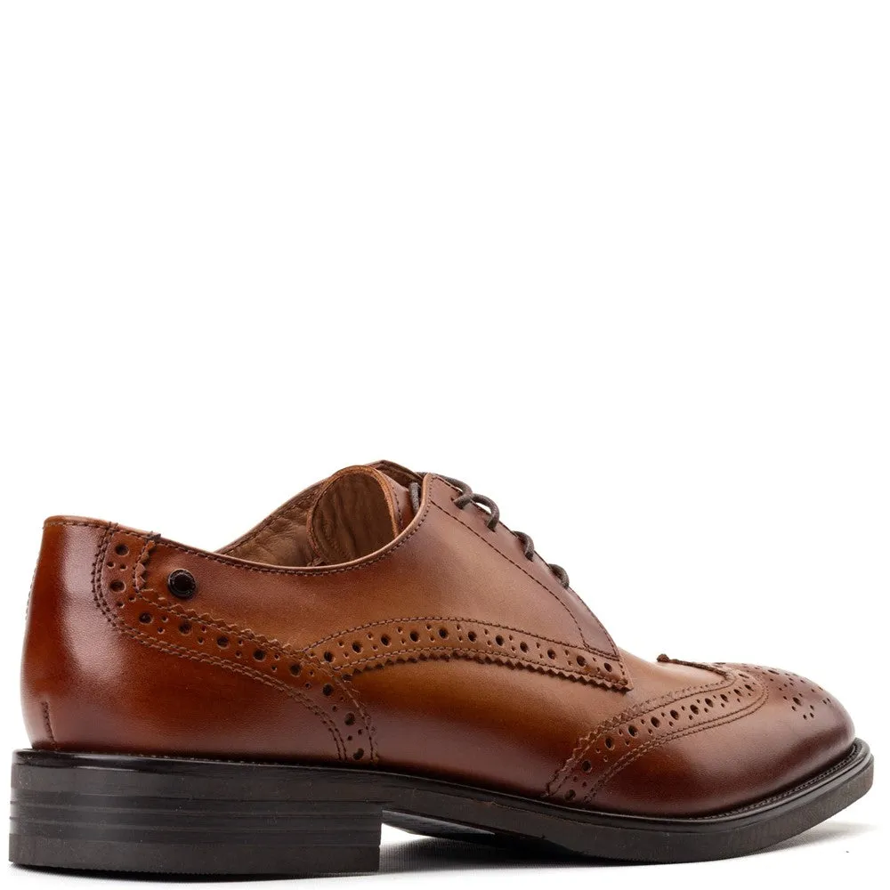 Pocket Waxy Brogue Shoes Tan sold by Base London product image thumbnail 3