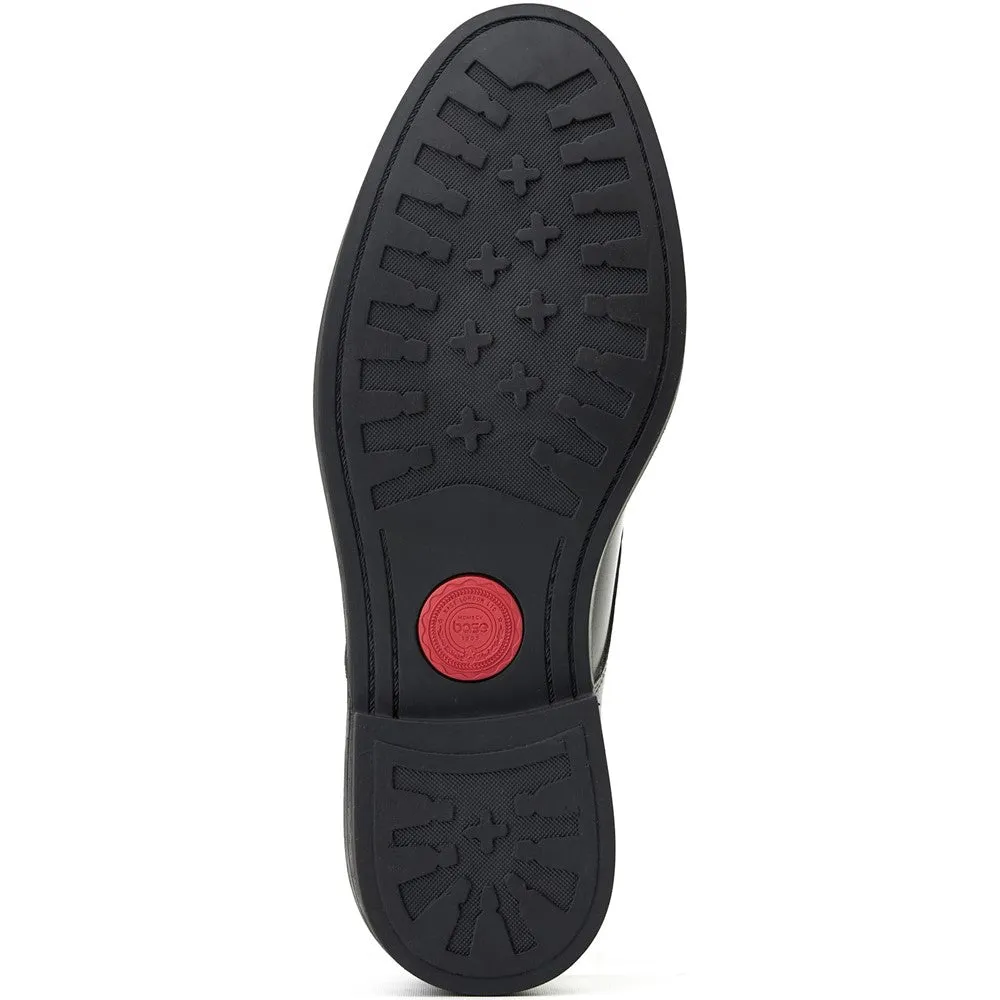 Surrey Waxy Apron Toe Shoes Black sold by Base London product image thumbnail 4