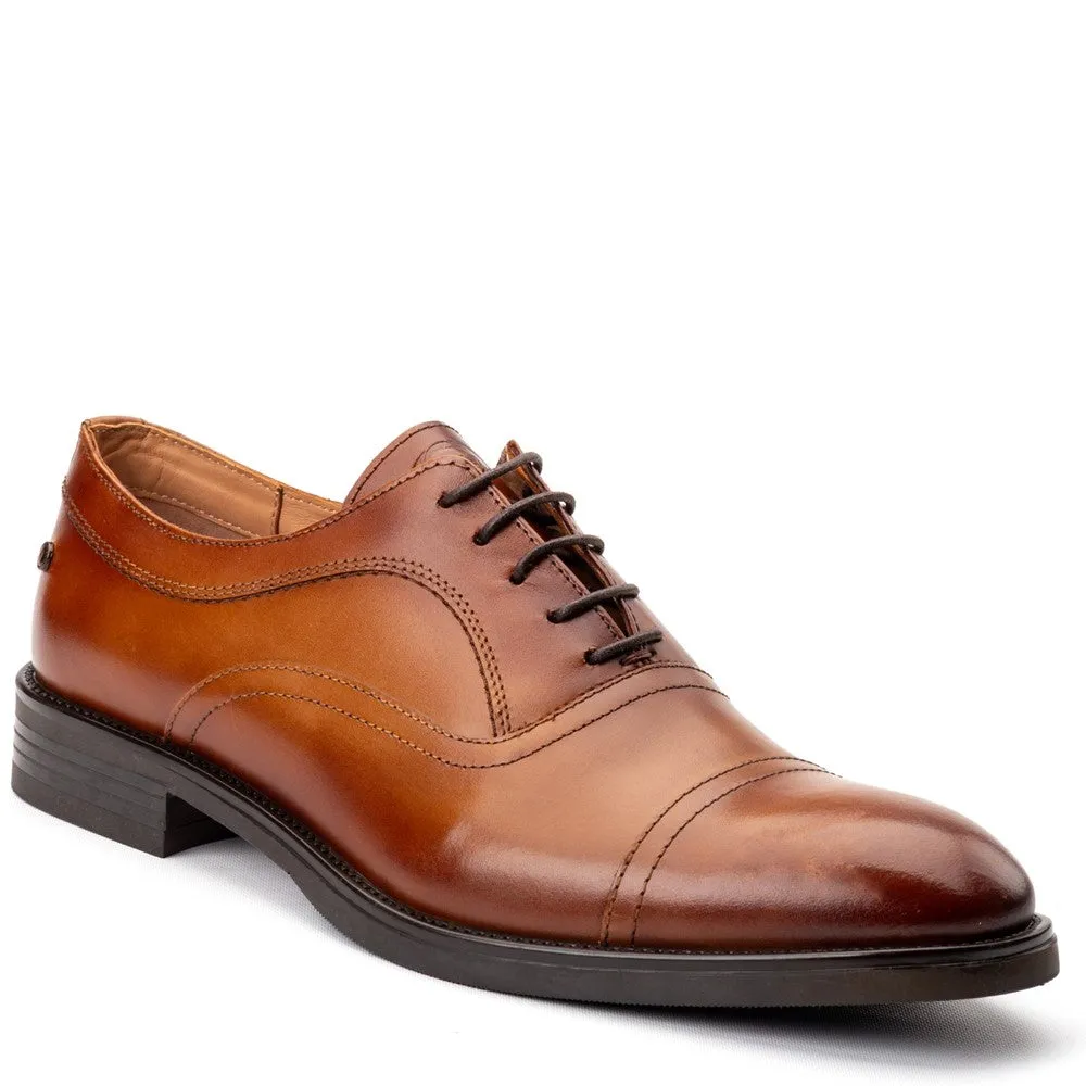 Lapel Waxy Oxford Shoes Tan sold by Base London product image thumbnail 2