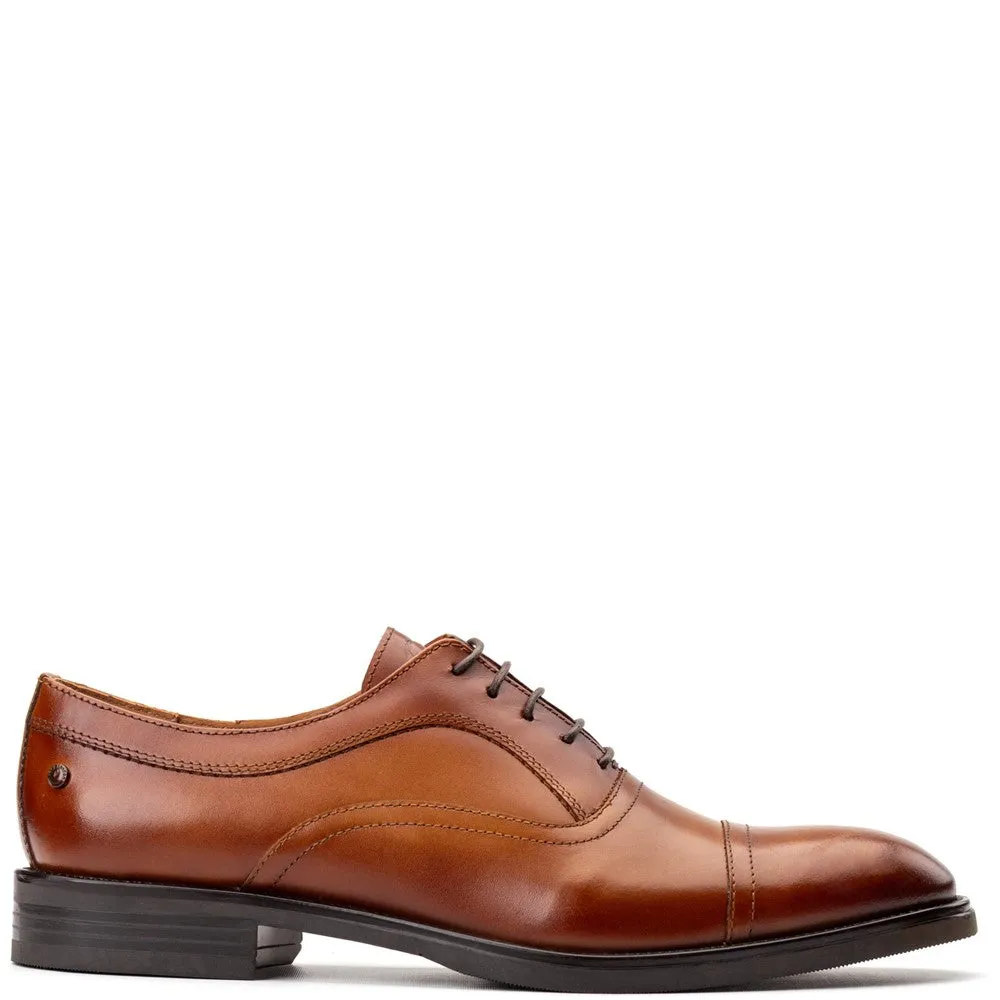 Lapel Waxy Oxford Shoes Tan sold by Base London