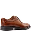 Lapel Waxy Oxford Shoes Tan sold by Base London