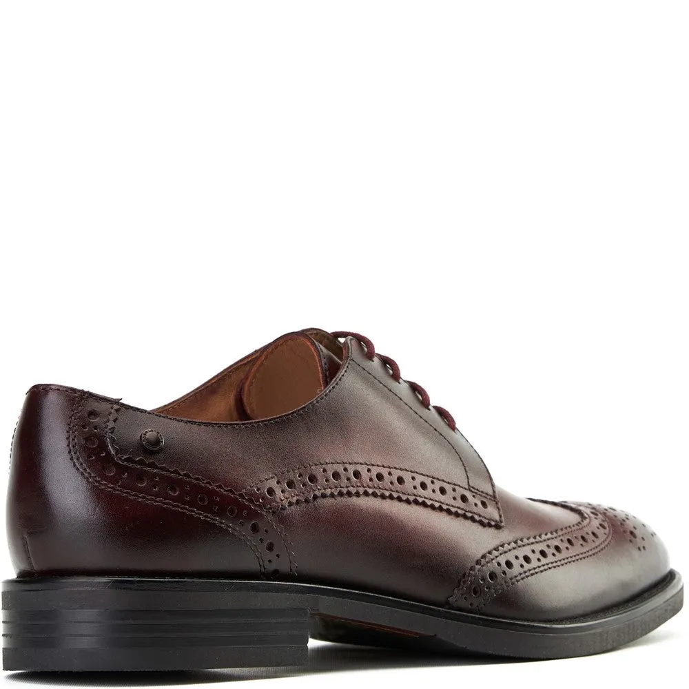Pocket Waxy Brogue Shoes Bordo sold by Base London product image thumbnail 3