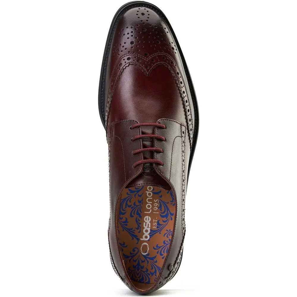 Pocket Waxy Brogue Shoes Bordo sold by Base London product image thumbnail 5