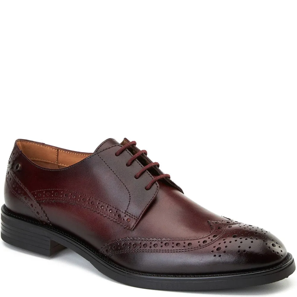 Pocket Waxy Brogue Shoes Bordo sold by Base London product image thumbnail 2