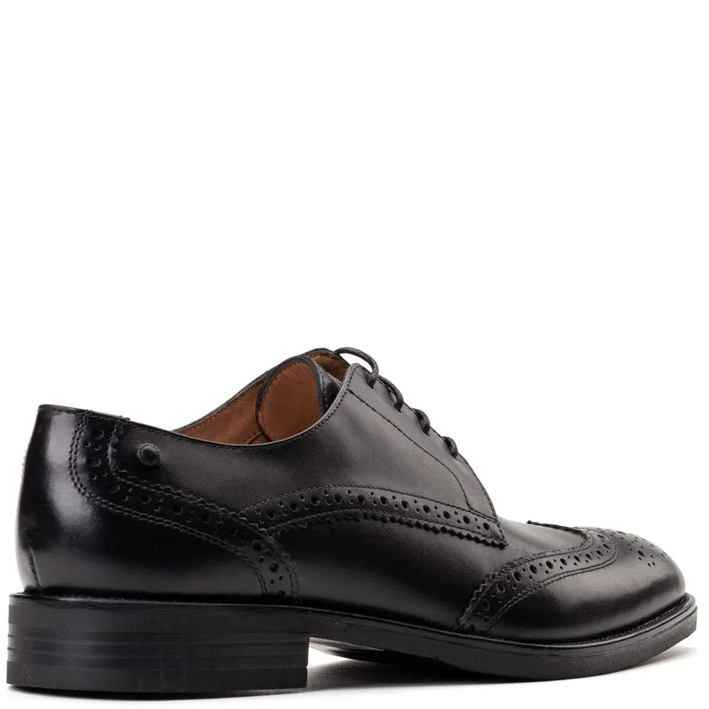 Pocket Waxy Brogue Shoes Black sold by Base London product image thumbnail 3