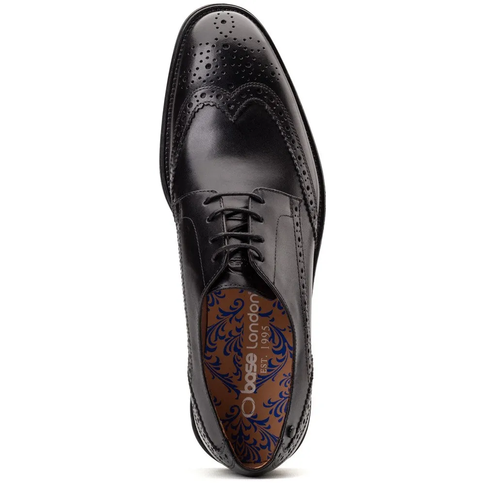 Pocket Waxy Brogue Shoes Black sold by Base London product image thumbnail 5