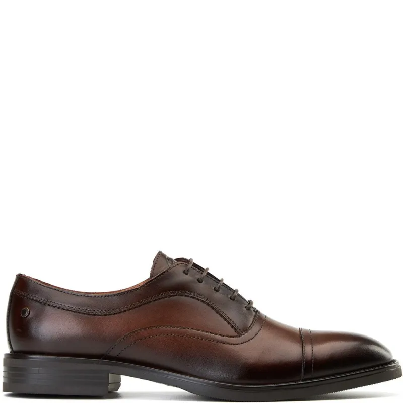 Lapel Waxy Oxford Shoes Brown sold by Base London