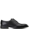 Lapel Waxy Oxford Shoes Black sold by Base London