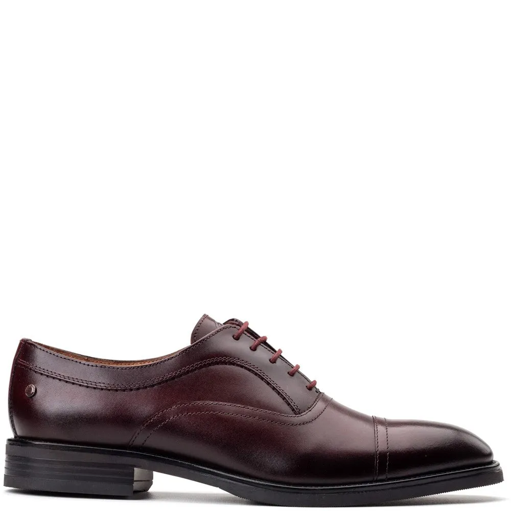 Lapel Waxy Oxford Shoes Bordo sold by Base London