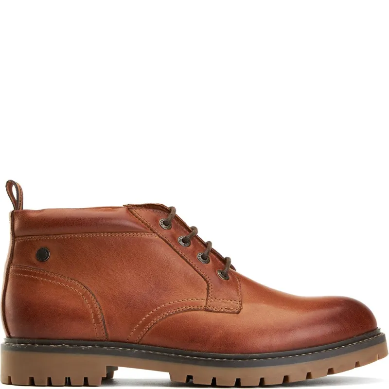 Cobalt Pull Up Chukka Boots Tan sold by Base London