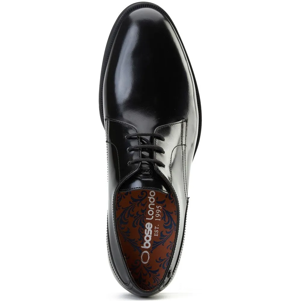 Edison Waxy Derby Shoes Black sold by Base London product image thumbnail 5