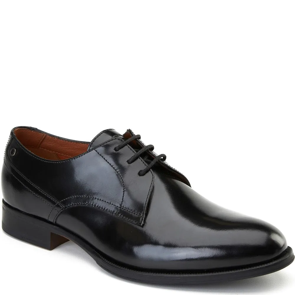 Edison Waxy Derby Shoes Black sold by Base London product image thumbnail 2