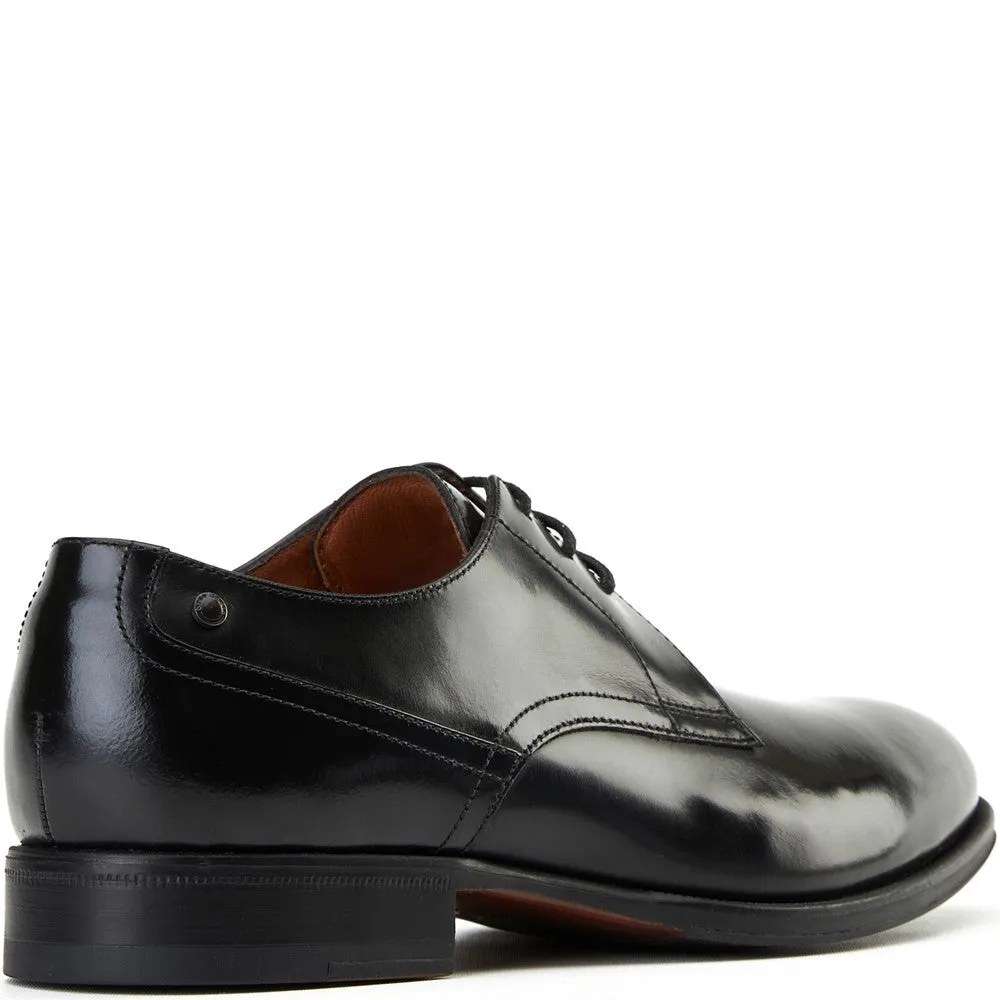 Edison Waxy Derby Shoes Black sold by Base London product image thumbnail 3
