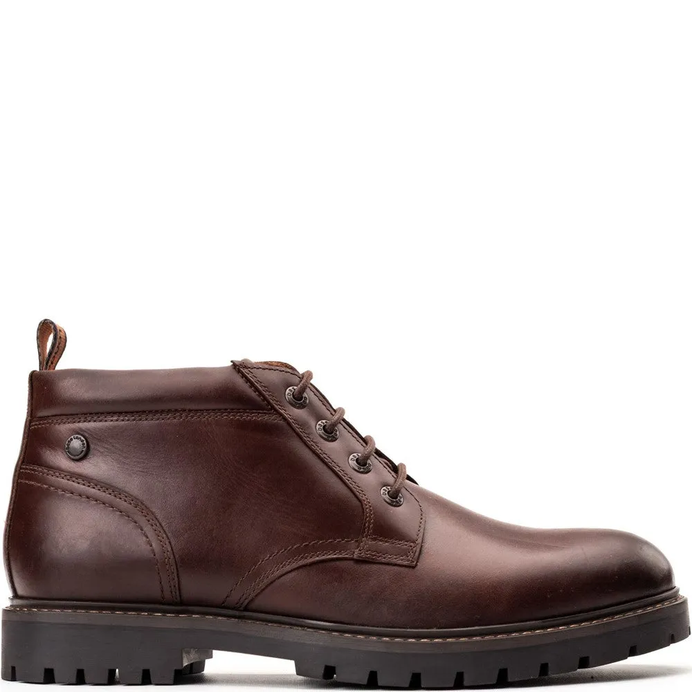Cobalt Pull Up Chukka Boots Brown sold by Base London