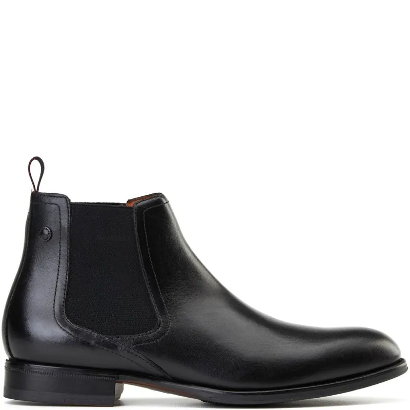 Whittle Waxy Chelsea Boots Black sold by Base London