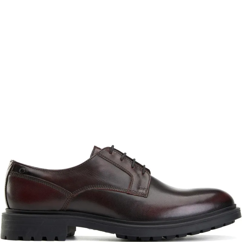 Locke Rub Off Derby Shoes Bordo sold by Base London