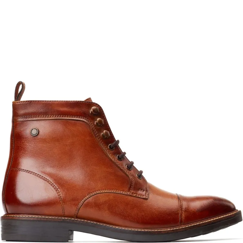 Plymouth Washed Toe Cap Boots Tan made by Base London