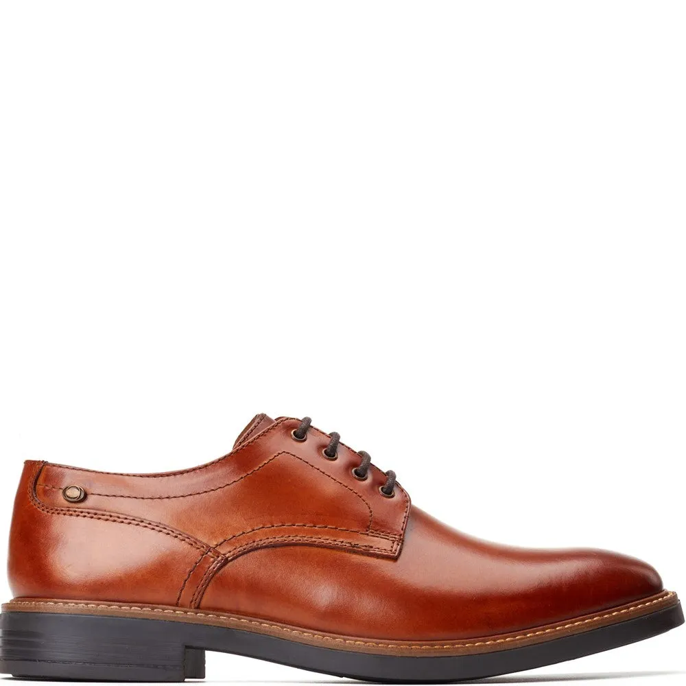 Durham Washed Derby Shoes Tan sold by Base London