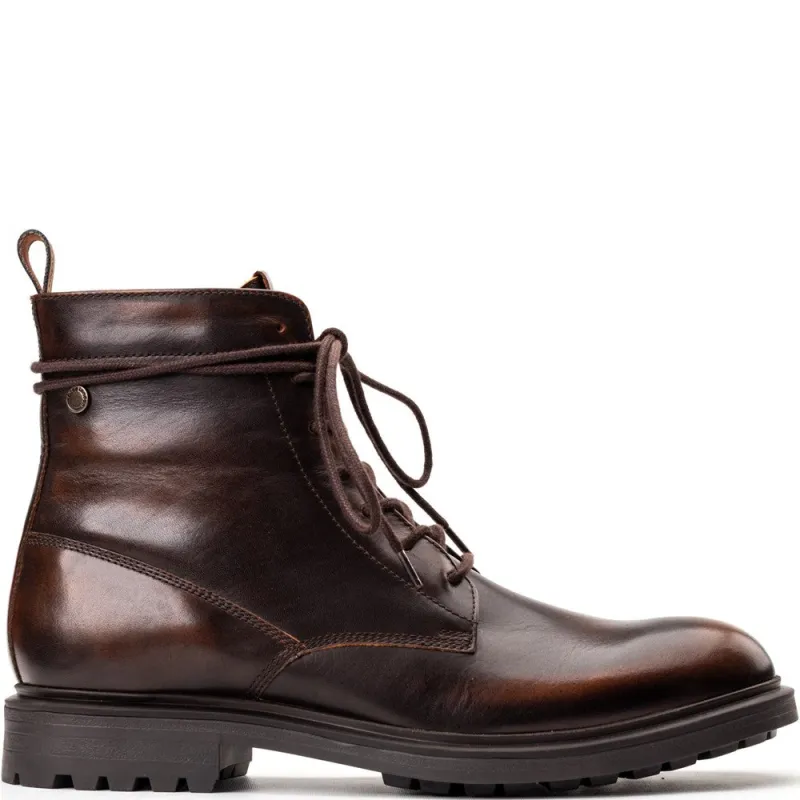 Brunel Lace-up Boots Brown sold by Base London