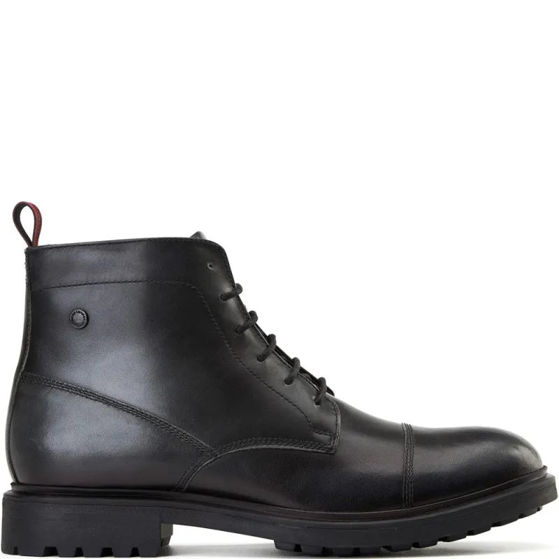 Boulton Toe Cap Boots Black sold by Base London
