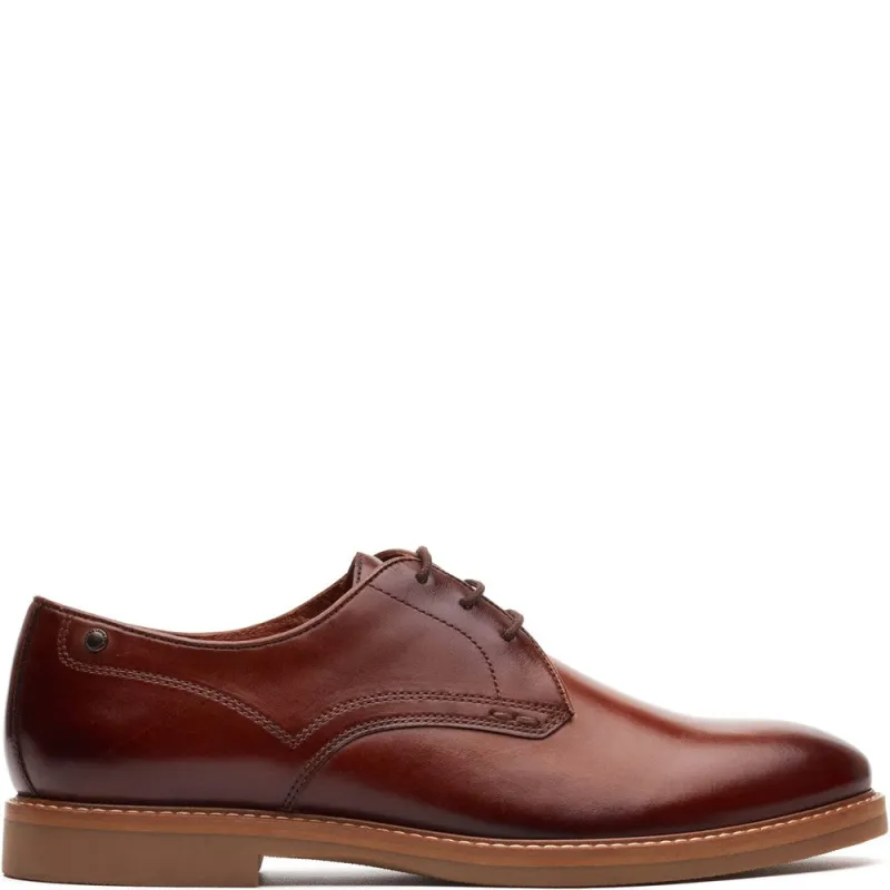 Strand Leather Derby Shoes Tan sold by Base London