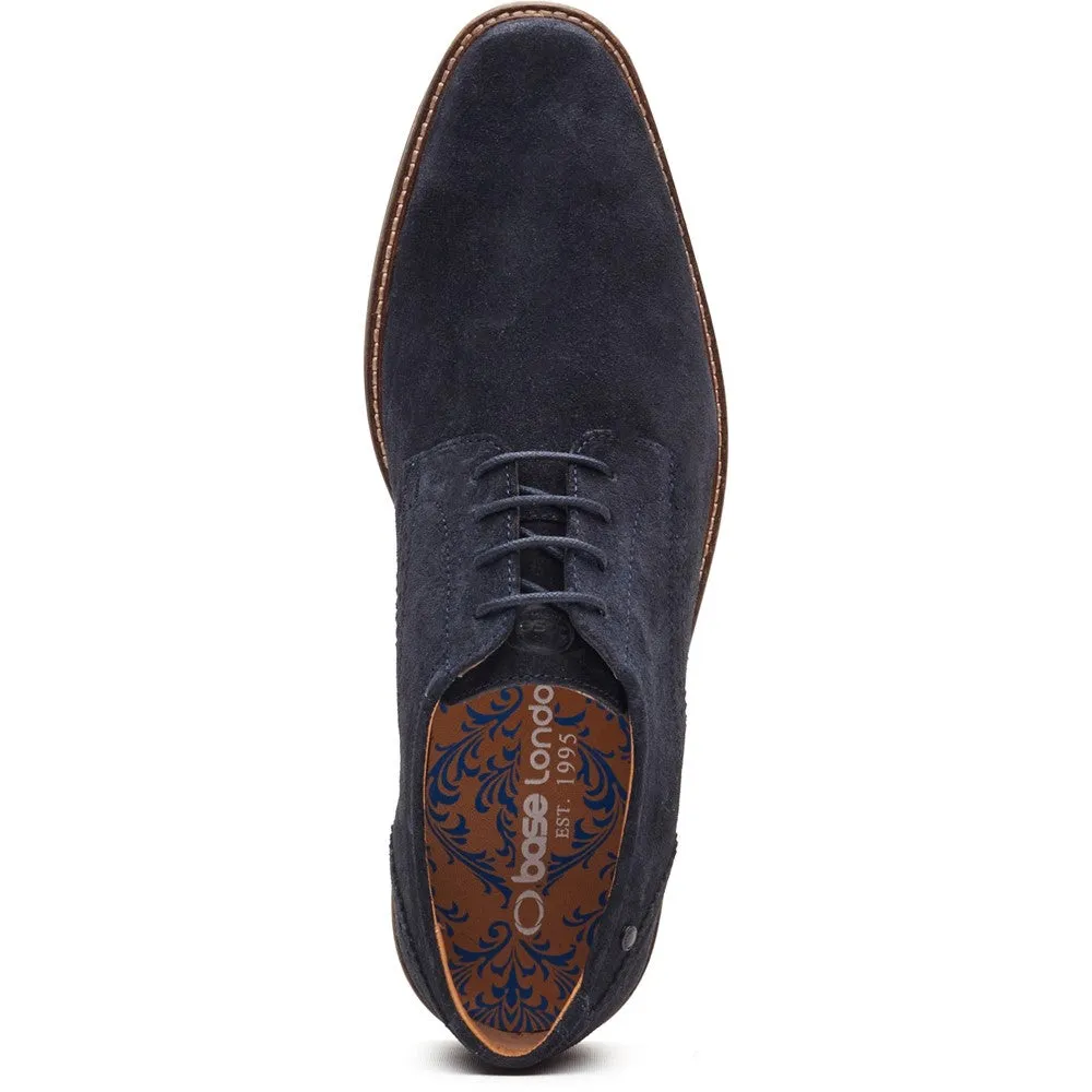 Eton Suede Derby Shoes Navy sold by Base London product image thumbnail 5
