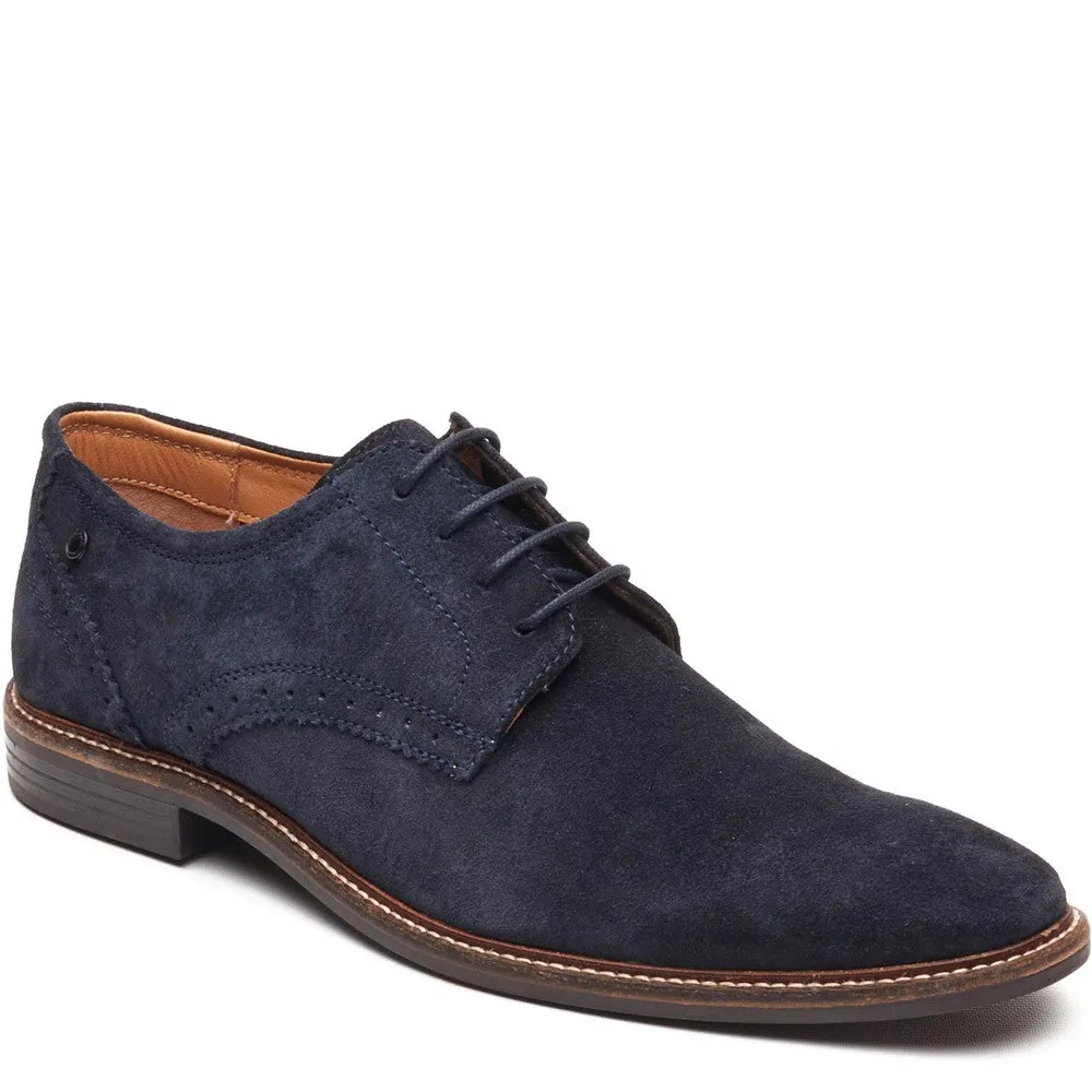 Eton Suede Derby Shoes Navy sold by Base London product image thumbnail 2