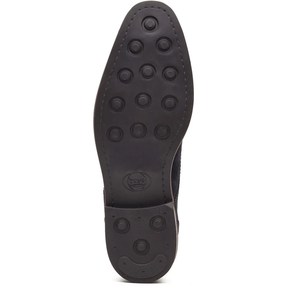 Eton Suede Derby Shoes Navy sold by Base London product image thumbnail 4