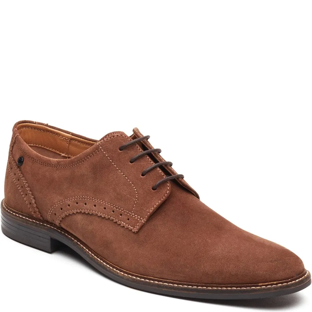 Eton Suede Derby Shoes Caramel sold by Base London product image thumbnail 2