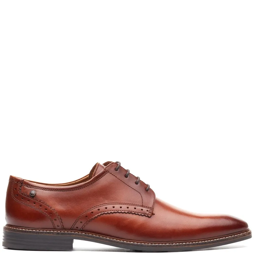 Eton Leather Derby Shoes Tan sold by Base London