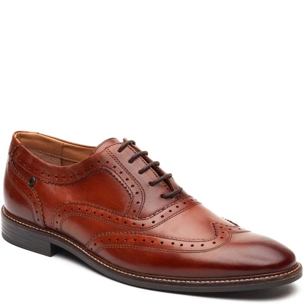 Clarence Leather Brogue Shoes Tan sold by Base London product image thumbnail 2