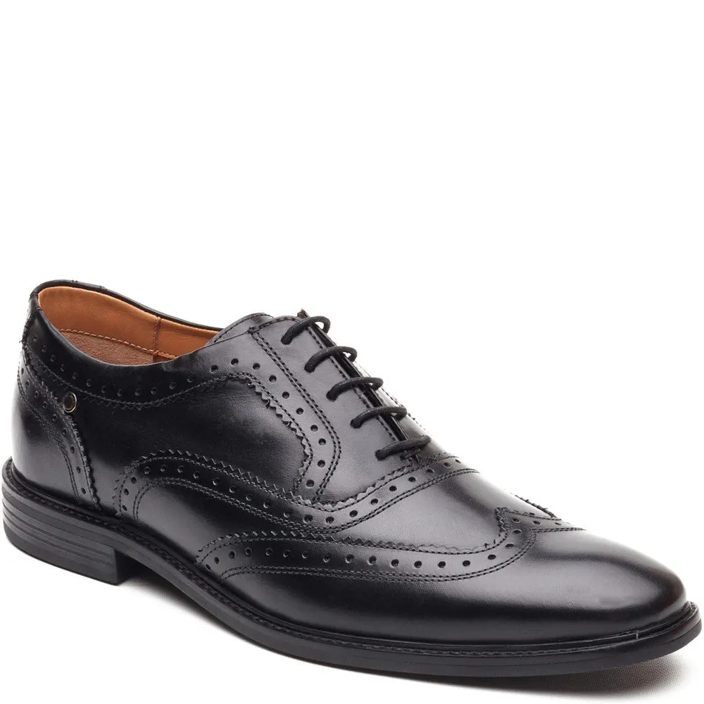 Clarence Leather Brogue Shoes Black sold by Base London product image thumbnail 2