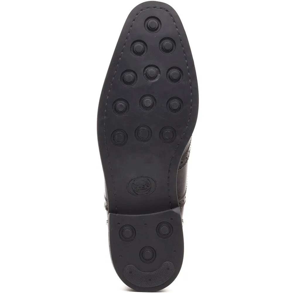 Clarence Leather Brogue Shoes Black sold by Base London product image thumbnail 4