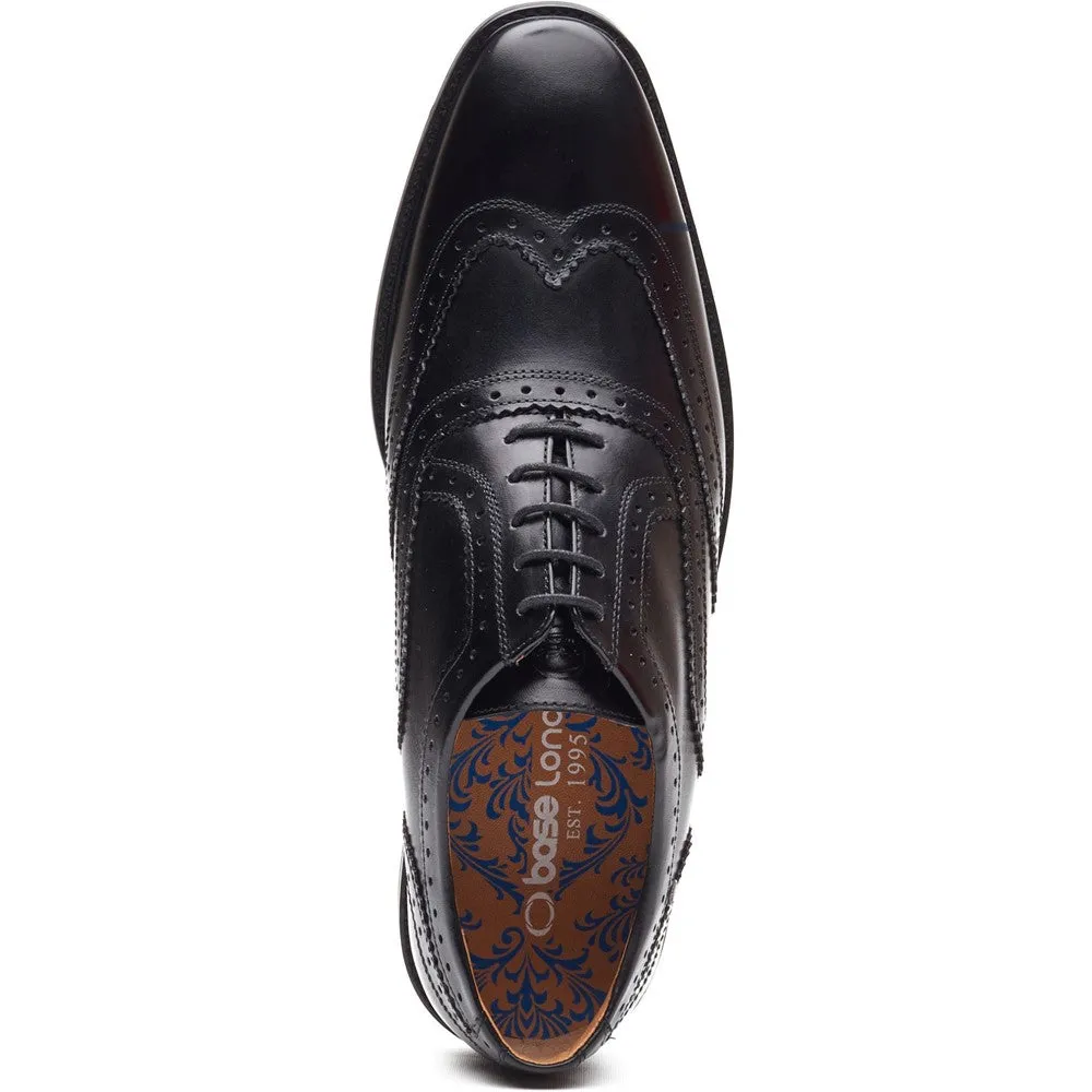 Clarence Leather Brogue Shoes Black sold by Base London product image thumbnail 5