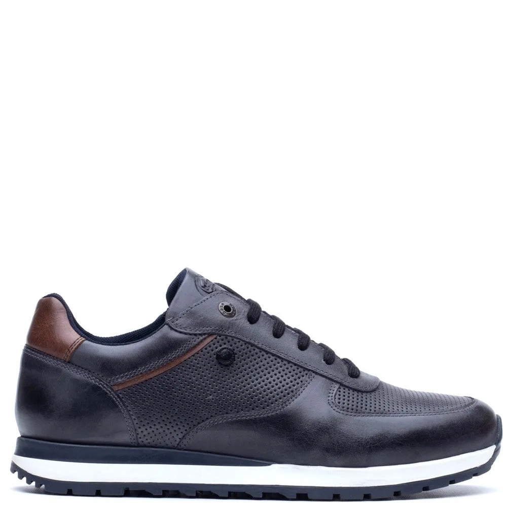 Lancaster Leather Trainer Navy sold by Base London product image thumbnail 5