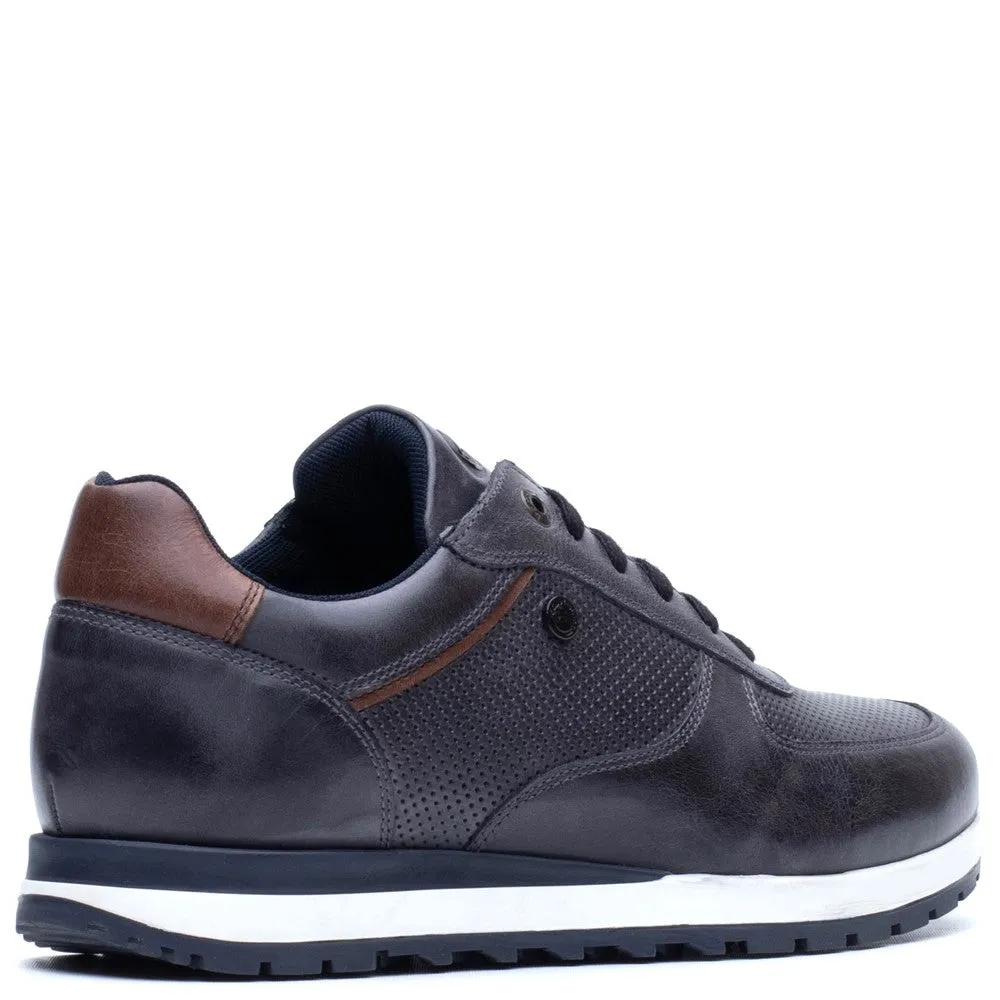 Lancaster Leather Trainer Navy sold by Base London product image thumbnail 2