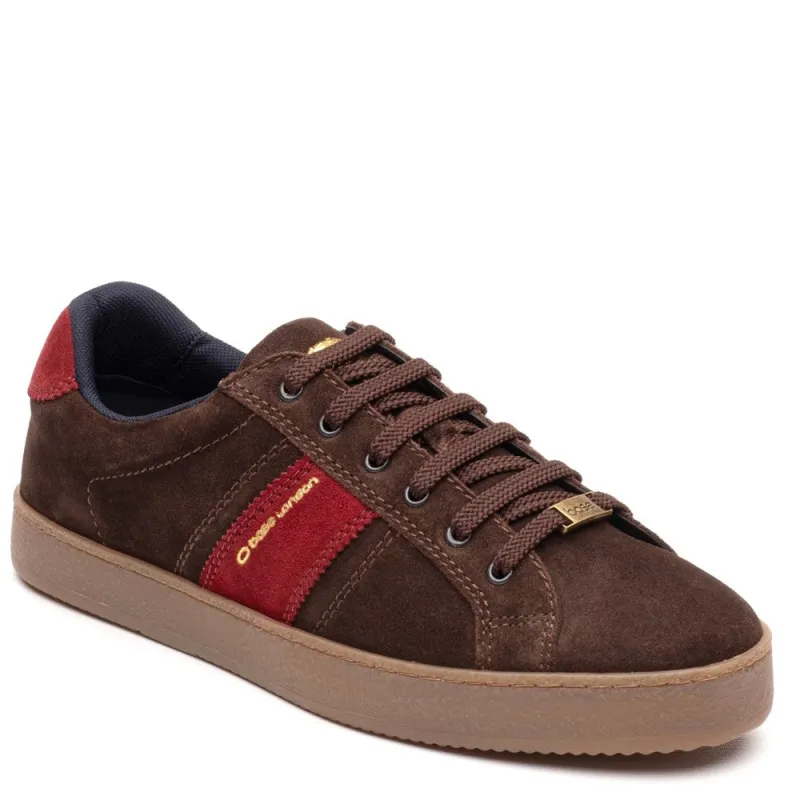 Hopper Suede Trainer Brown made by Base London