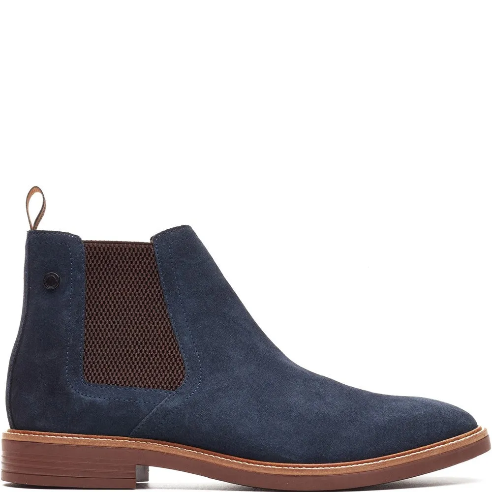 Sussex Suede Chelsea Boots Navy sold by Base London