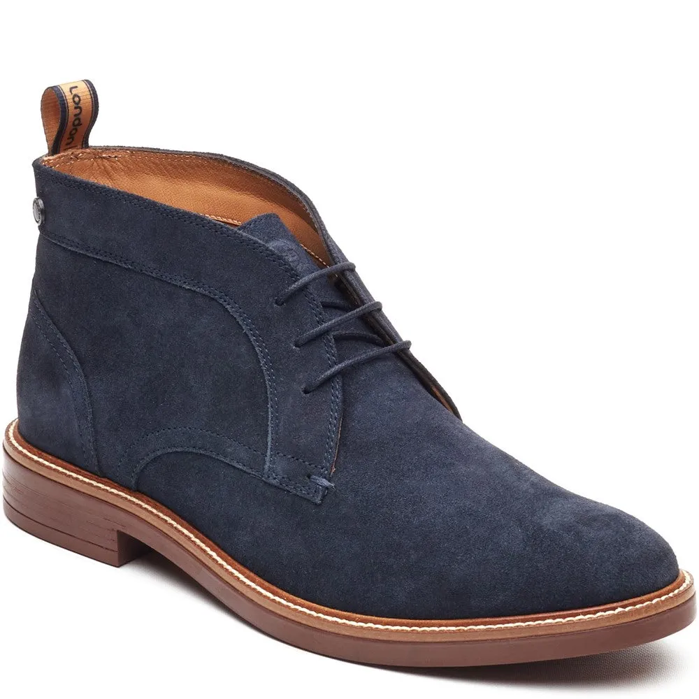 Lincoln Suede Chukka Boots Navy sold by Base London product image thumbnail 2