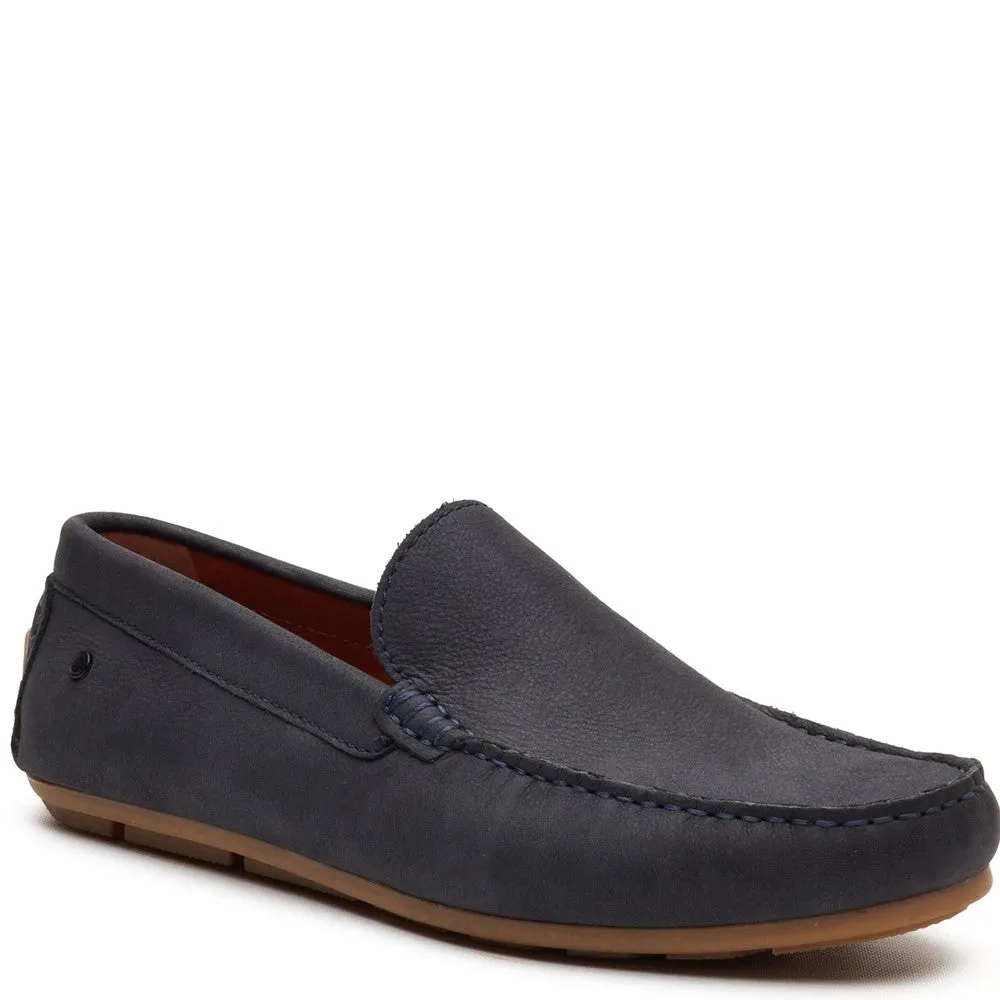 Moss Leather Driver Navy sold by Base London product image thumbnail 2