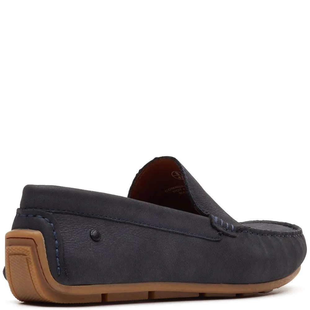 Moss Leather Driver Navy sold by Base London product image thumbnail 3