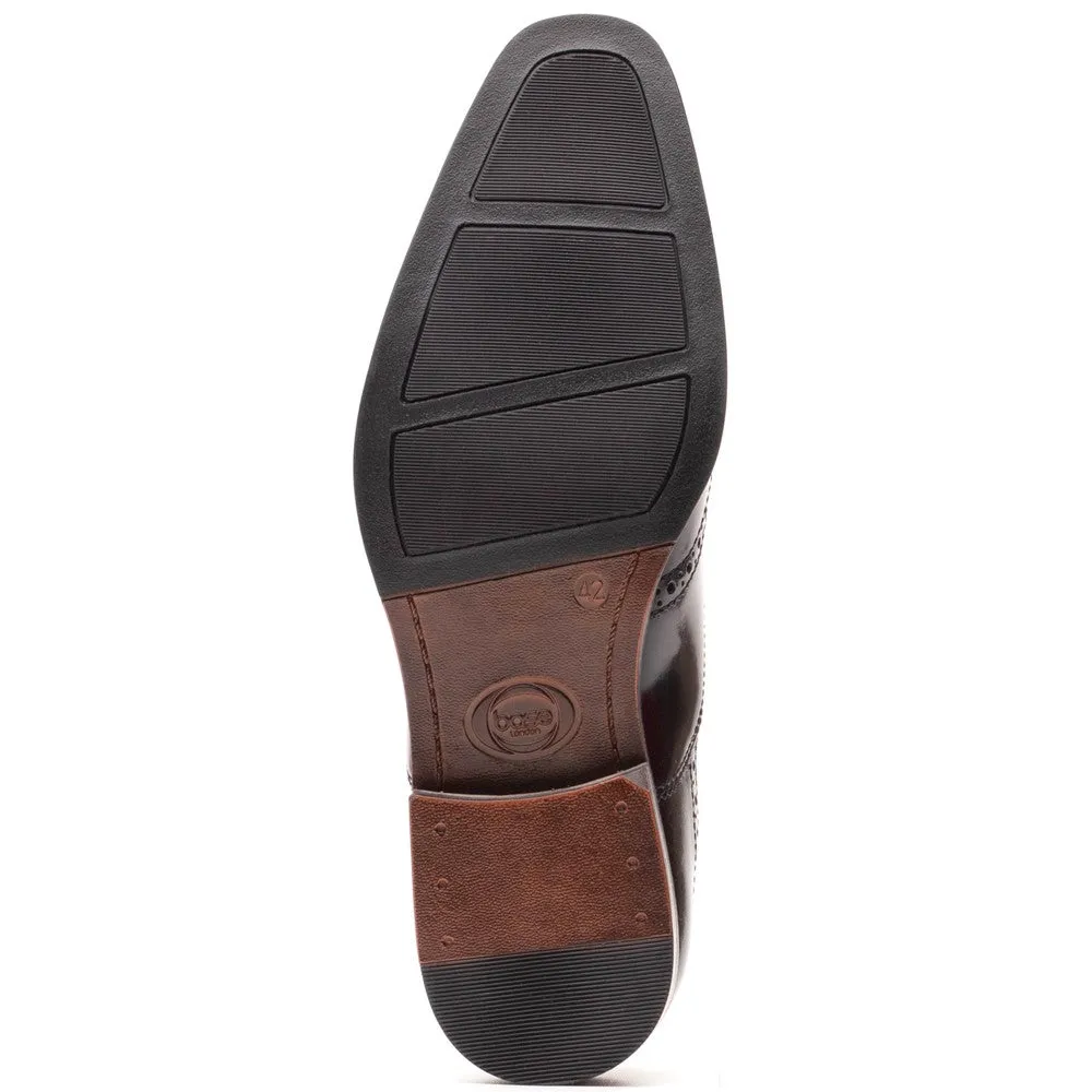 Steeple Hi Shine Brogue Shoes Black sold by Base London product image thumbnail 4