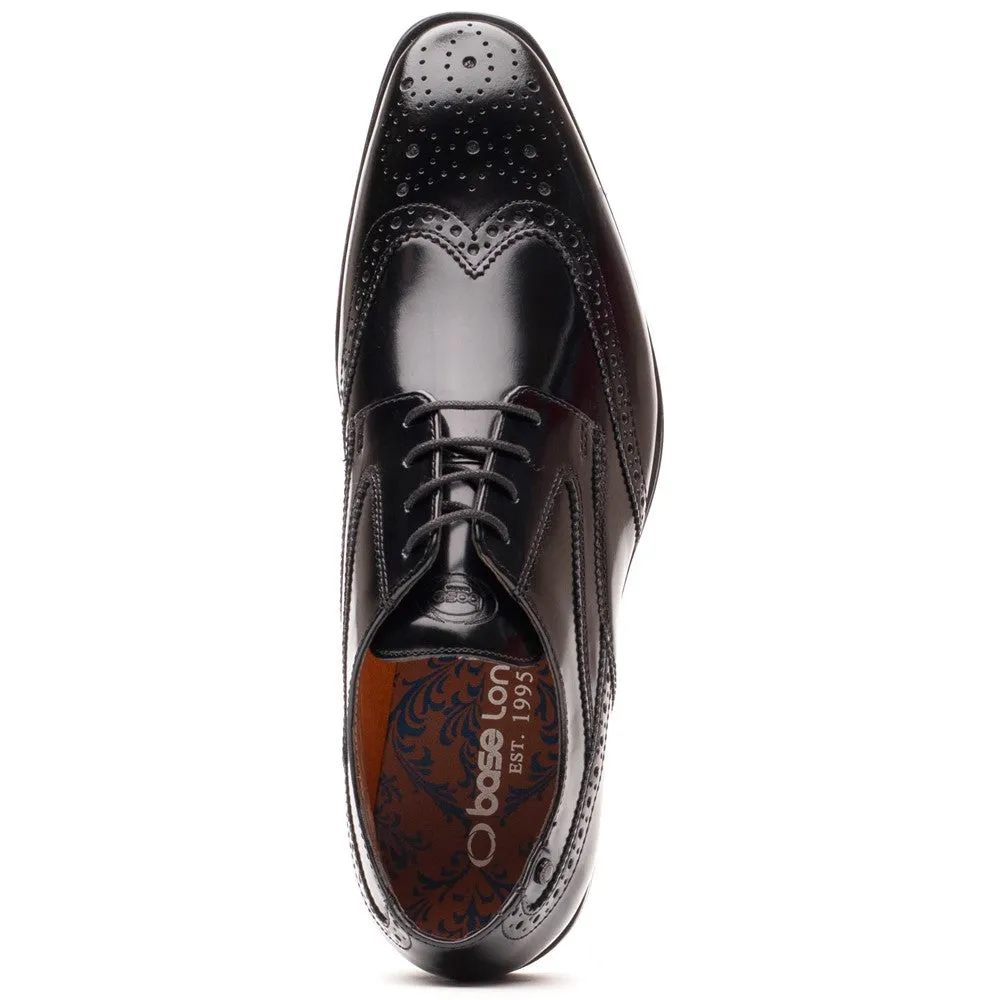 Steeple Hi Shine Brogue Shoes Black sold by Base London product image thumbnail 5
