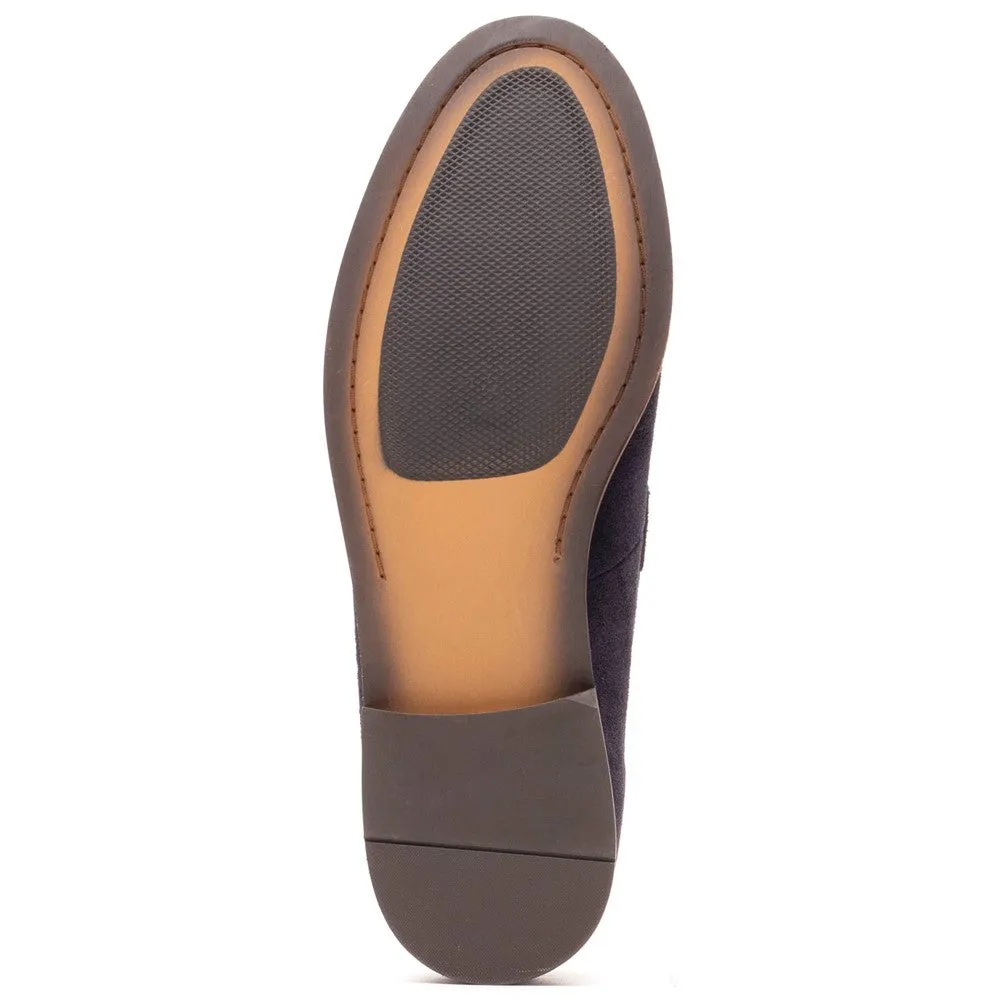 Flint Suede Tassle Loafer Navy sold by Base London product image thumbnail 4