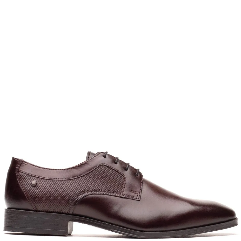 Dome Leather Derby Shoes Brown sold by Base London