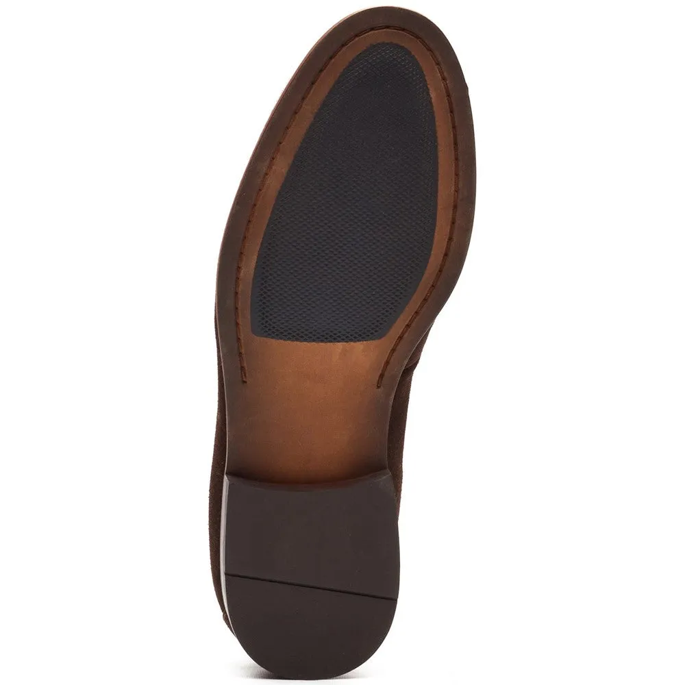Slate Suede Penny Loafer Brown sold by Base London product image thumbnail 4
