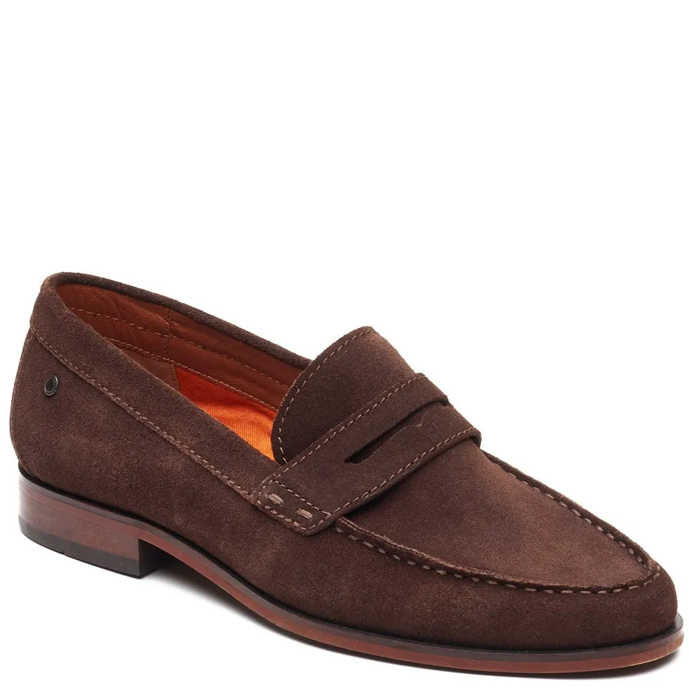 Slate Suede Penny Loafer Brown sold by Base London product image thumbnail 2