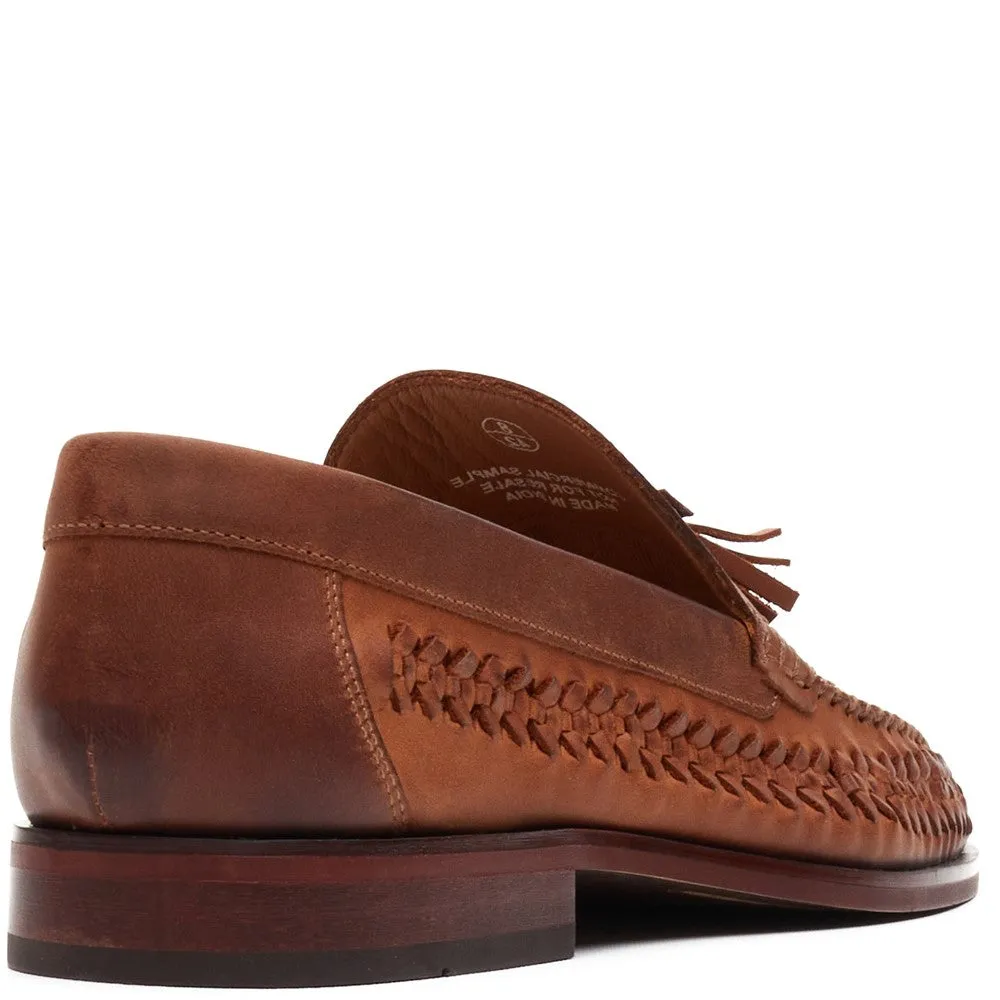 Bracken Leather Weave Loafer Tan sold by Base London product image thumbnail 3