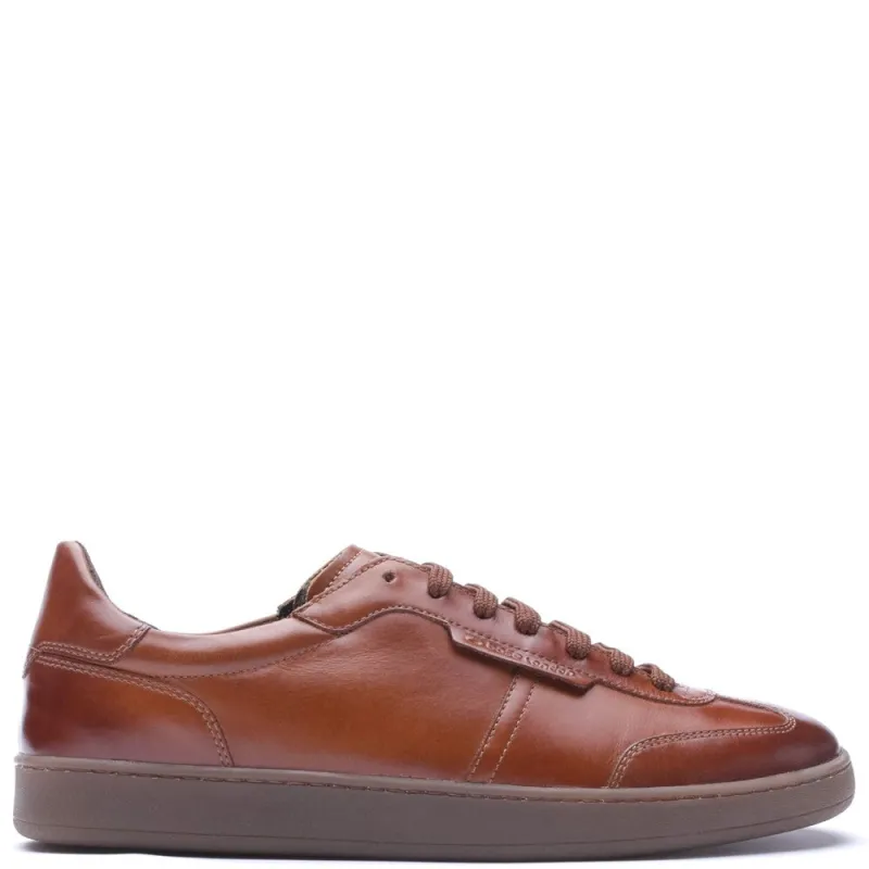Tuker Lace Up Trainer Tan made by Base London
